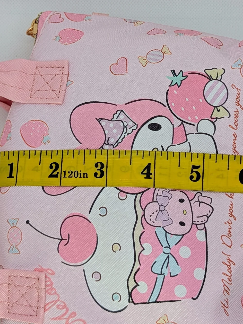 Sanrio My Melody Pink Crossbody Bag with Gold Tone Hardware